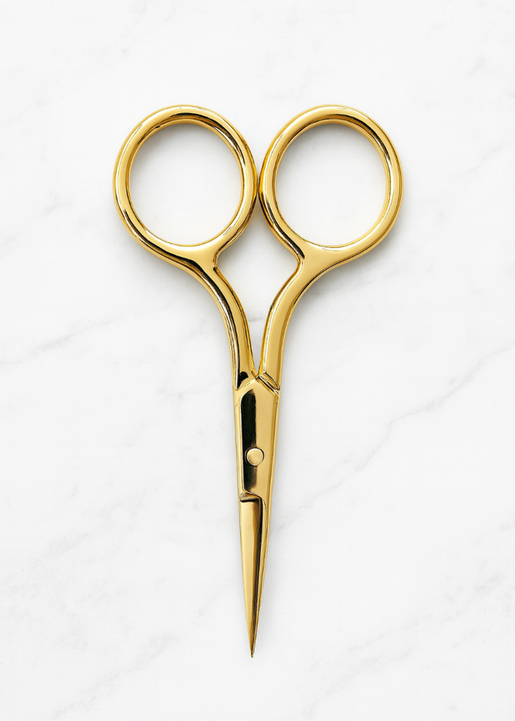 Caia Cosmetics Brow Scissors — precision grooming tool for trimming and shaping brows, cruelty-free Australia
